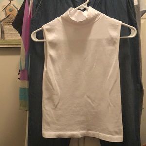 White mock turtleneck